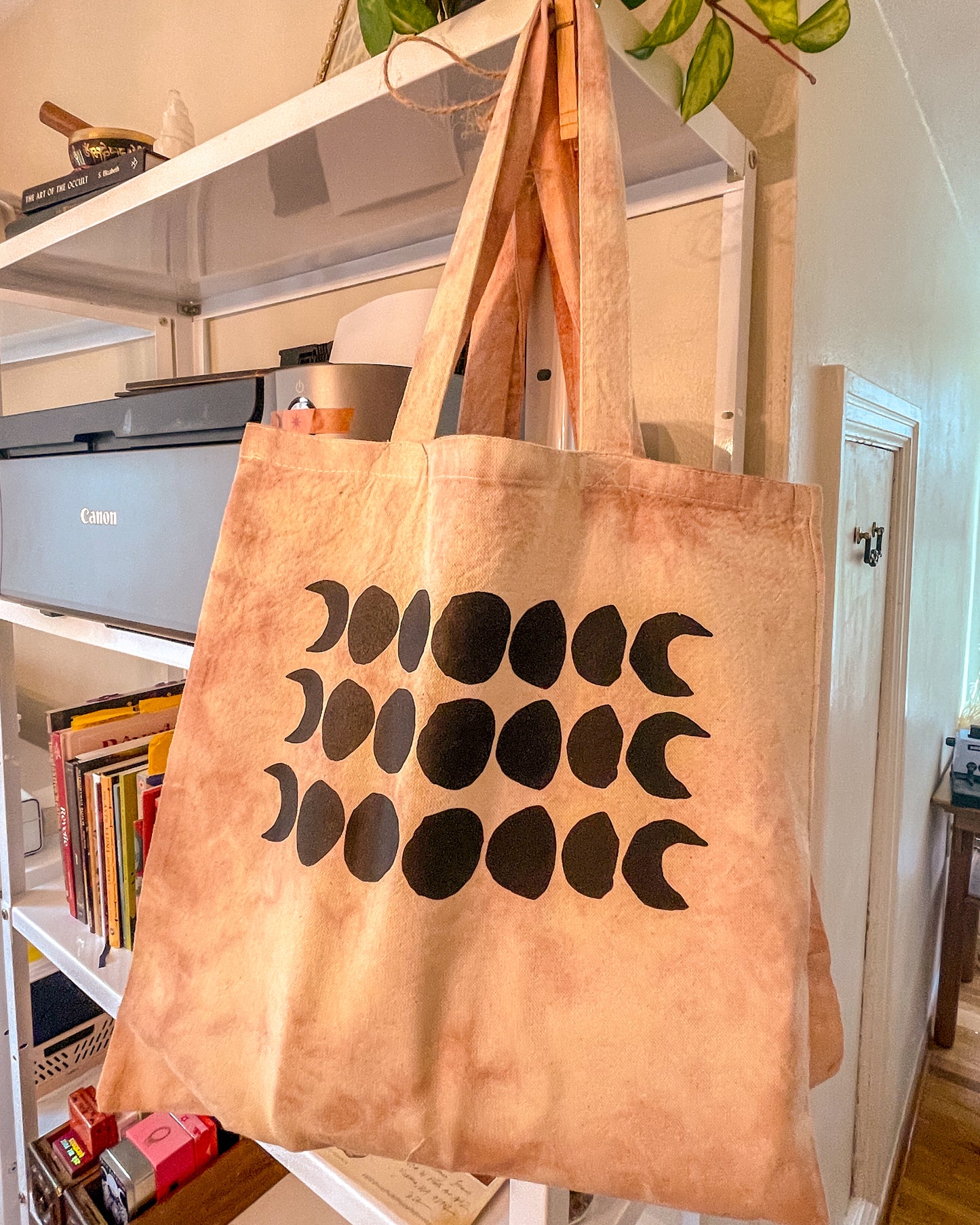 Mocha Moonphase Tote Bag