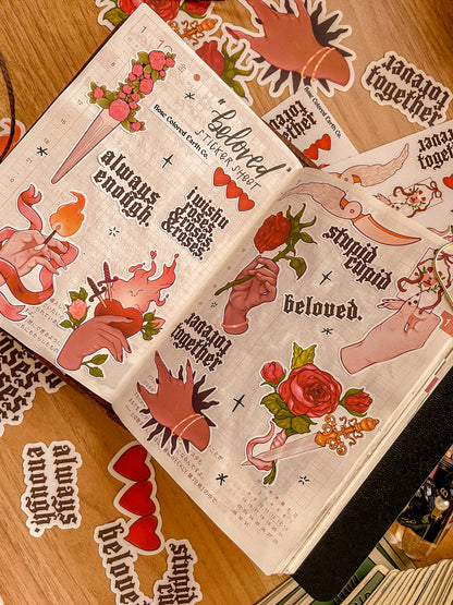 Beloved Sticker Sheet / Vinyl Stickers