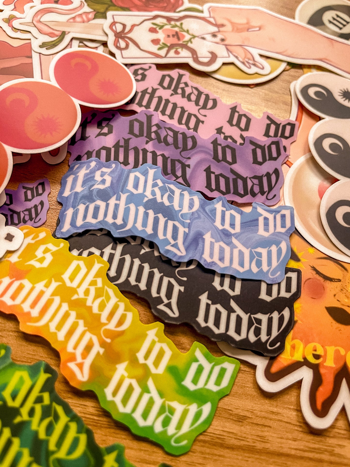 It's Okay To Do Nothing Vinyl Sticker